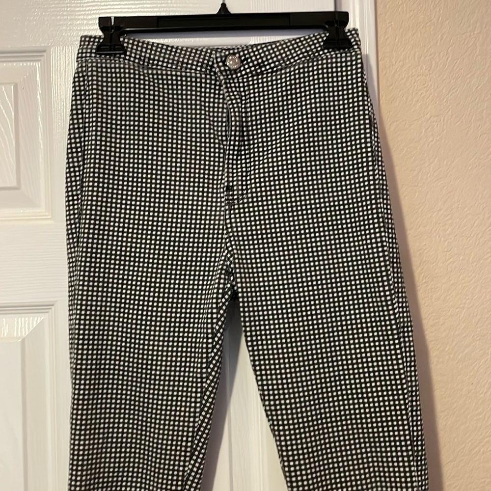 Checkered Skinny Jeans